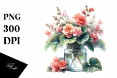 Colorful Jar | Watercolor Clipart Product Image 1
