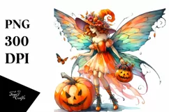 Vibrant Fairy Pumpkins | Halloween Clipart Product Image 3