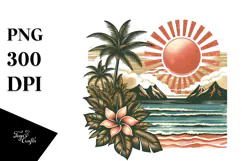 Vintage Beach Sun, 20 oz Tumbler Product Image 1