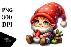 Baby Gnome Painting PNG Product Image 1