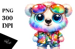 Baby Polar Bear | Watercolor Clipart Product Image 3