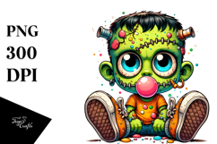 Adorable Frankenstein Kid PNG Product Image 1