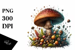 Shiny Glossy Mushroom, Transparent PNG Product Image 1