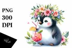 Colorful Penguin Cocktail Drink Product Image 3
