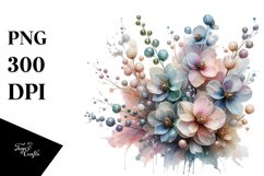 Shiny Delphinium Material | Sublimation | Clipart Product Image 1