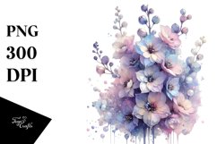 Shiny Delphinium Material | Sublimation | Clipart Product Image 1