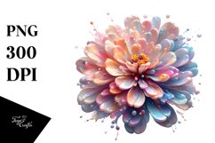 Shiny Zinnia Material | Sublimation | Clipart Product Image 1