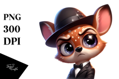 Ridiculously Cute Deer with Sparkling Eyes PNG Product Image 1