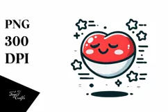 Simple Cartoon Heart PNG Product Image 1