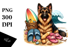 German Shepherd Watercolor Clipart Product Image 1