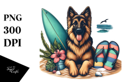 German Shepherd Watercolor Clipart Product Image 1