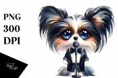 Colorful Papillon Pop Singer Caricature-like Clipart Product Image 3