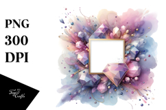 Abstract Pastel Violet Frame PNG Product Image 1