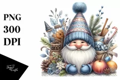 Detailed Winter Gnome PNG Product Image 3
