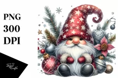 Detailed Winter Gnome PNG Product Image 3