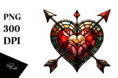 Distressed Stained Hearth with Arrow, PNG Product Image 1