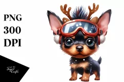 Doberman Pinscher with Crazy Haircut, Transparent PNG Product Image 3