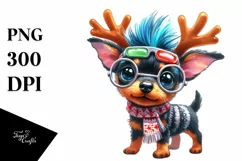 Doberman Pinscher with Crazy Haircut, Transparent PNG Product Image 3
