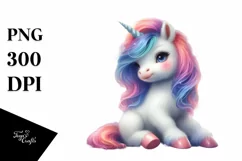 Dreamy Baby Unicorn Poses as Johnu Bravo | Sublimation Product Image 1