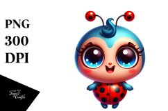 Colorful Baby Ladybug | Sublimation,Clipart Product Image 3