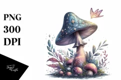 Shiny Magical Mushroom, Transparent PNG Product Image 1