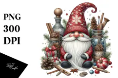 Detailed Christmas Gnome PNG Product Image 1