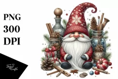 Detailed Christmas Gnome PNG Product Image 1
