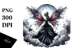 Gothic Fairy on Cloud PNG Product Image 1