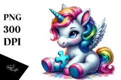 Mysterious Baby Unicorn PNG Product Image 1