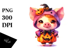 Simple Halloween Pig Drawing, 20 oz Tumbler Product Image 1