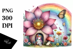 Fairy Rainbow Bird | Sublimation Clipart Product Image 3