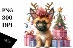 Malinois with Crazy Haircut, High-Resolution PNG Product Image 3