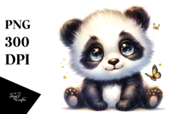 Cute Baby Panda with High Details PNG Product Image 1