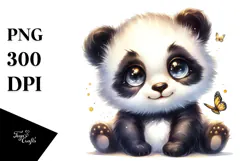 Cute Baby Panda with High Details PNG Product Image 1