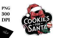Retro Cookies for Santa Png Product Image 5