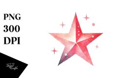 Simple Pinkish Star PNG Product Image 1