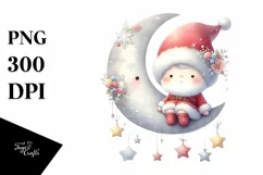 Cute Baby Santa, Transparent PNG Product Image 1