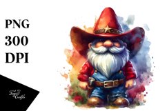 Vibrant Cowboy Gnome PNG Product Image 3