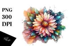 Small Stained Gerbera PNG Product Image 1