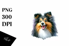 Crazy Shetland Sheepdog Wall | Sublimation | Clipart Product Image 3