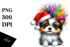 Expressive Puppy with Crazy Haircut PNG Product Image 3