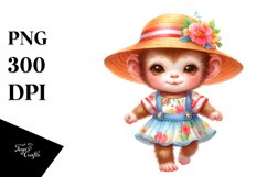 Colorful Baby Monkey Summer Dressed Product Image 1