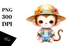 Colorful Baby Monkey Summer Dressed Product Image 3