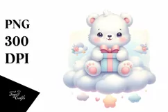 Cute Baby Polar Bear, Transparent PNG Product Image 1