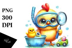 Smiling Baby Chicken PNG Product Image 1