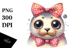 Expressive Caricature-like Seal Clipart Product Image 3