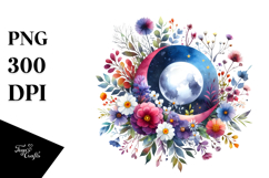 Whimsical Moon Clipart Product Image 1