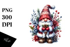 Vibrant Winter Gnome PNG Product Image 1