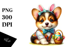 Expressive Baby Pembroke Welsh Corgi PNG Product Image 1