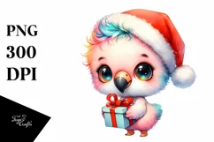 Expressive Akita with Santa Hat PNG Product Image 1